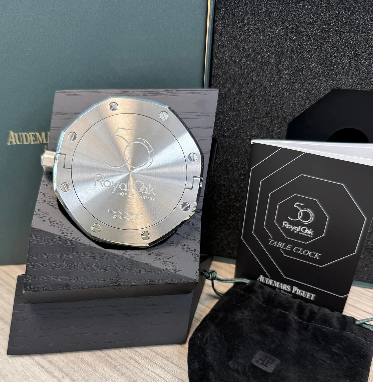 Audemars Piguet Royal Oak Offshore Table Clock 50th Royal Oak Limited To 2250 With Box