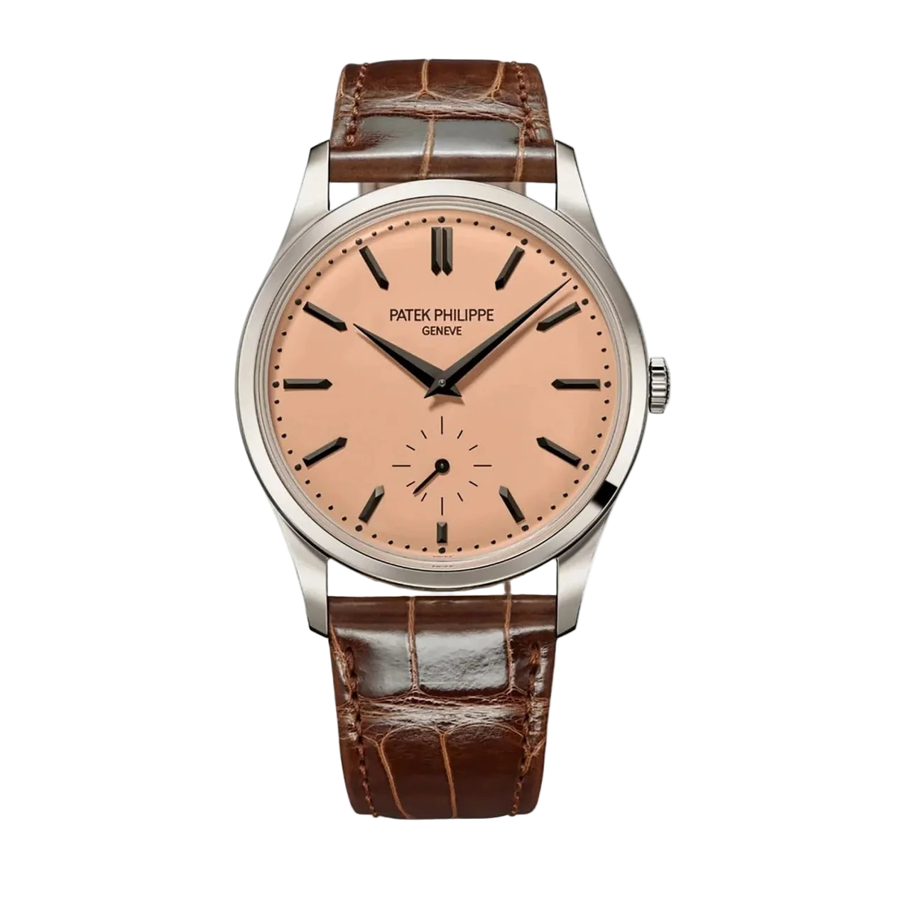 Patek Philippe Calatrava New 2025 Release 6196P Calatrava Salmon Dial Platinum