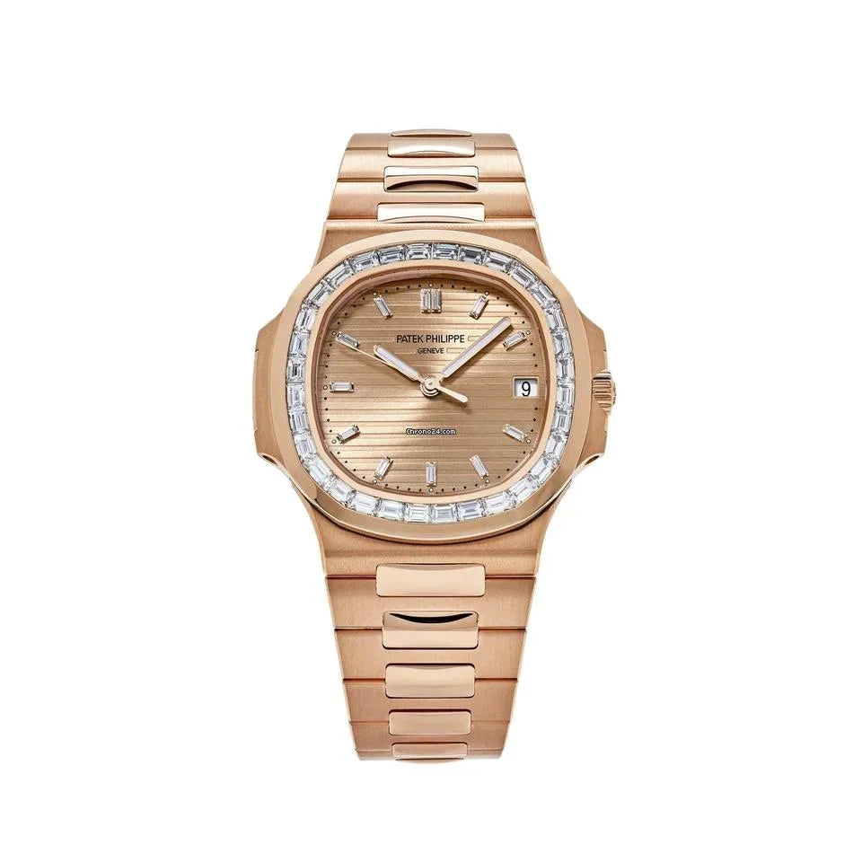 Patek Philippe Limited Edition Asprey Rose Gold Nautilus Factory Baguettes 5723/1R