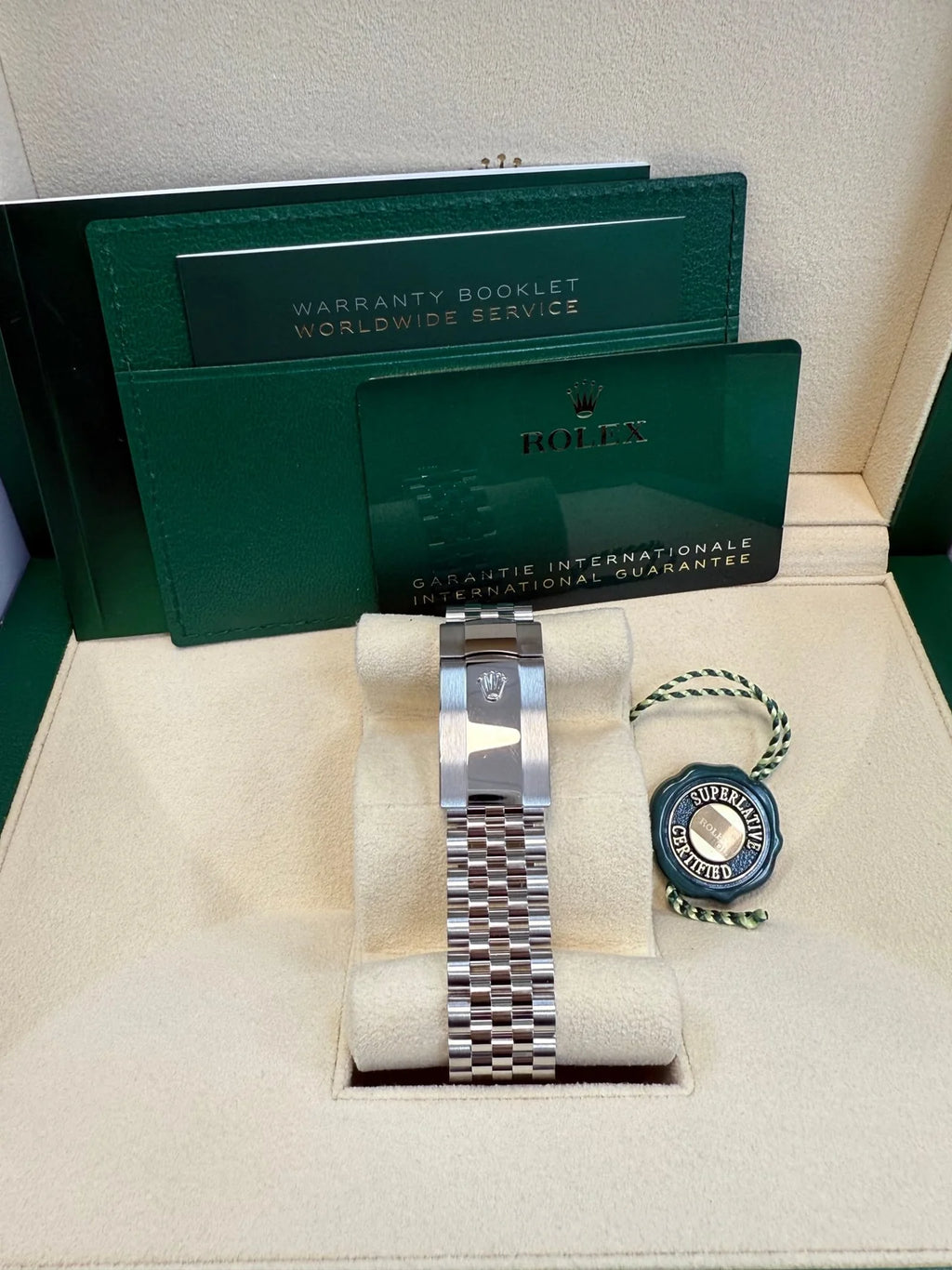 Rolex Datejust 36 Fluted Bezel Slate Roman Dial Jubilee Bracelet 126234