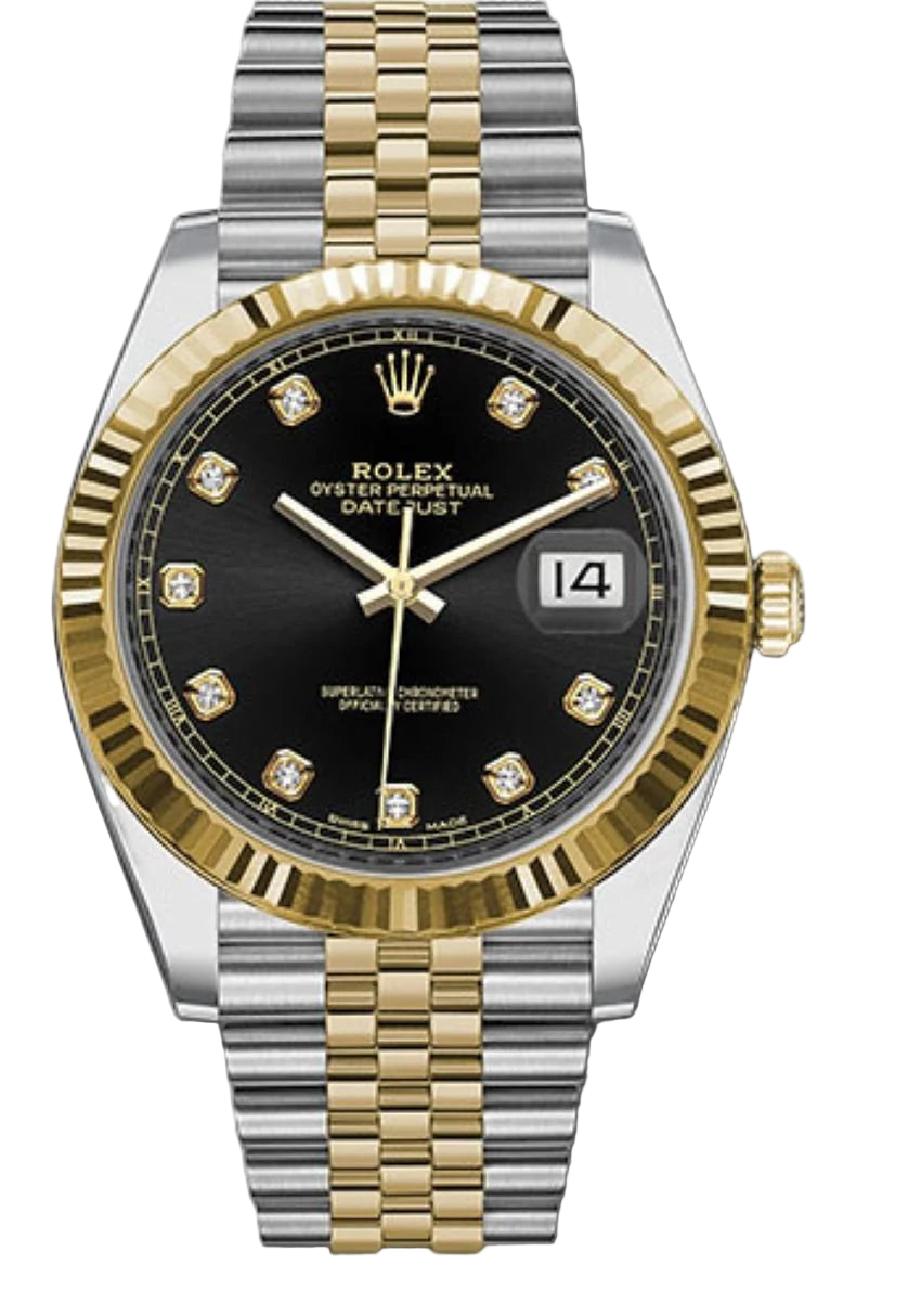 Rolex Datejust 41 Steel and Yellow Gold Black Diamond Jubilee 126333